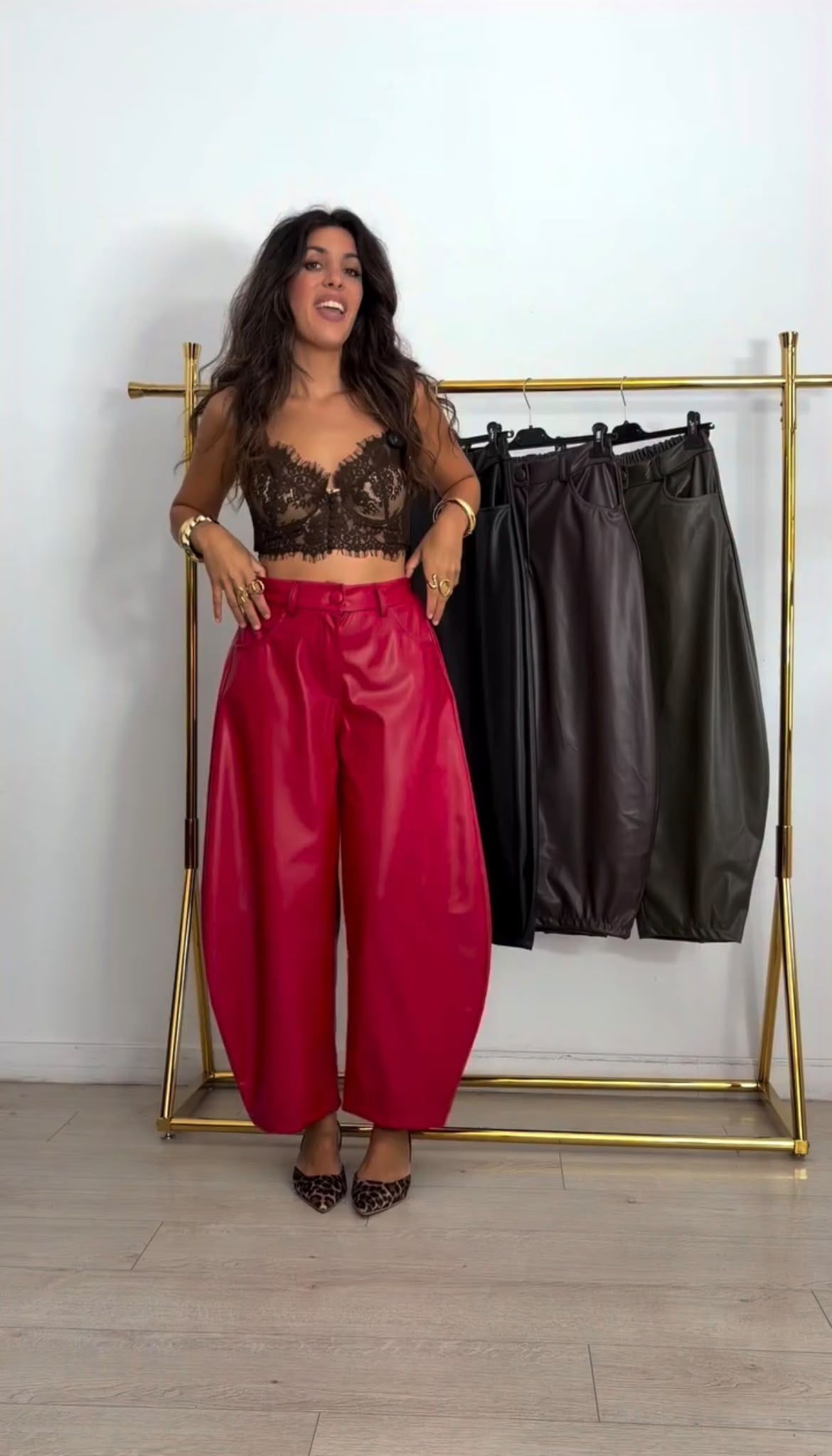 Pantalone Pelle Ballon