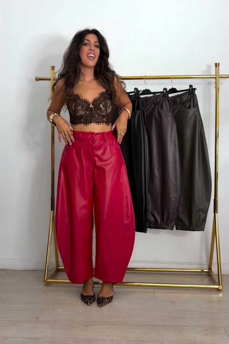 Pantalone Pelle Ballon