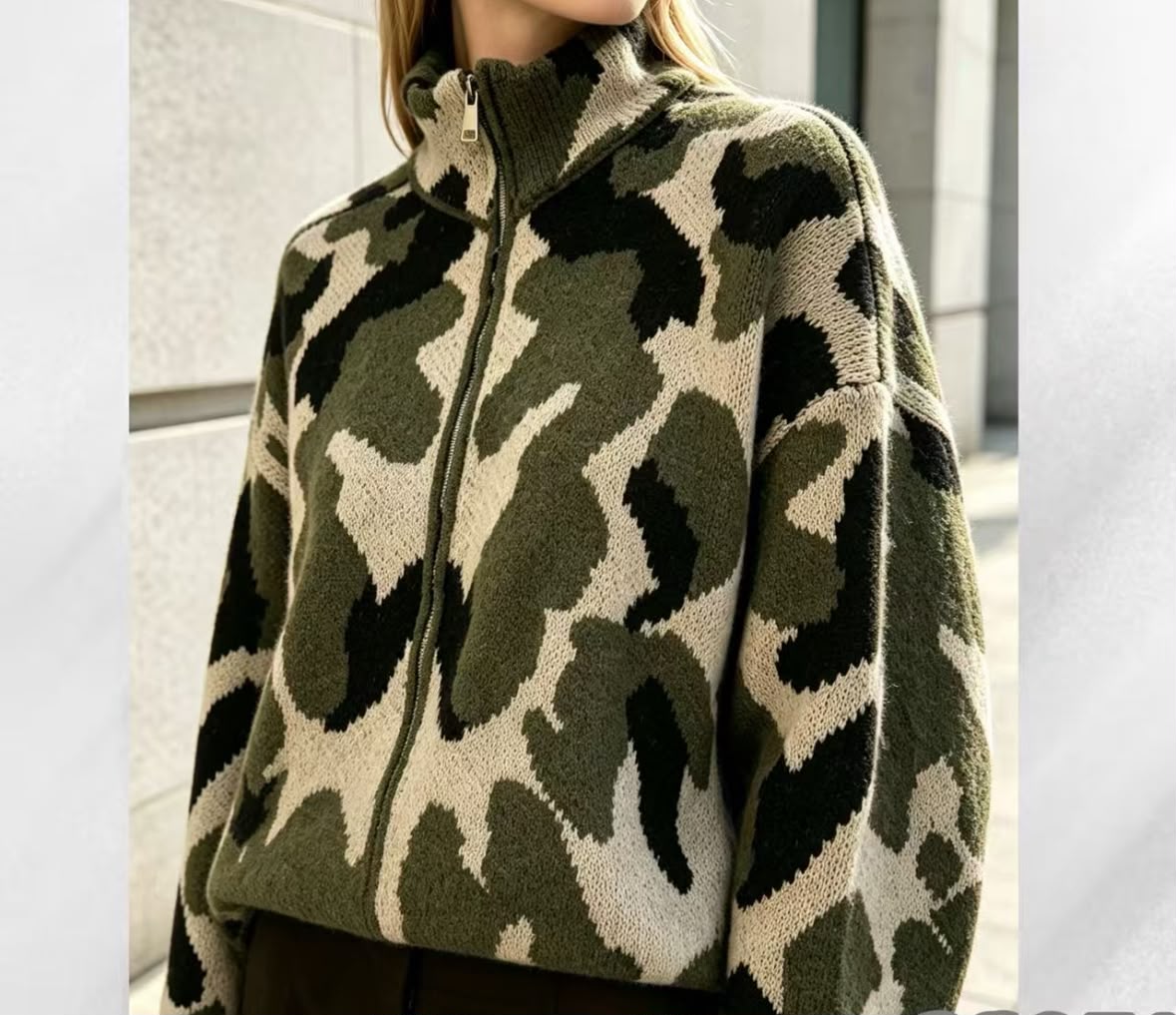 Giubbino Lana Con zip